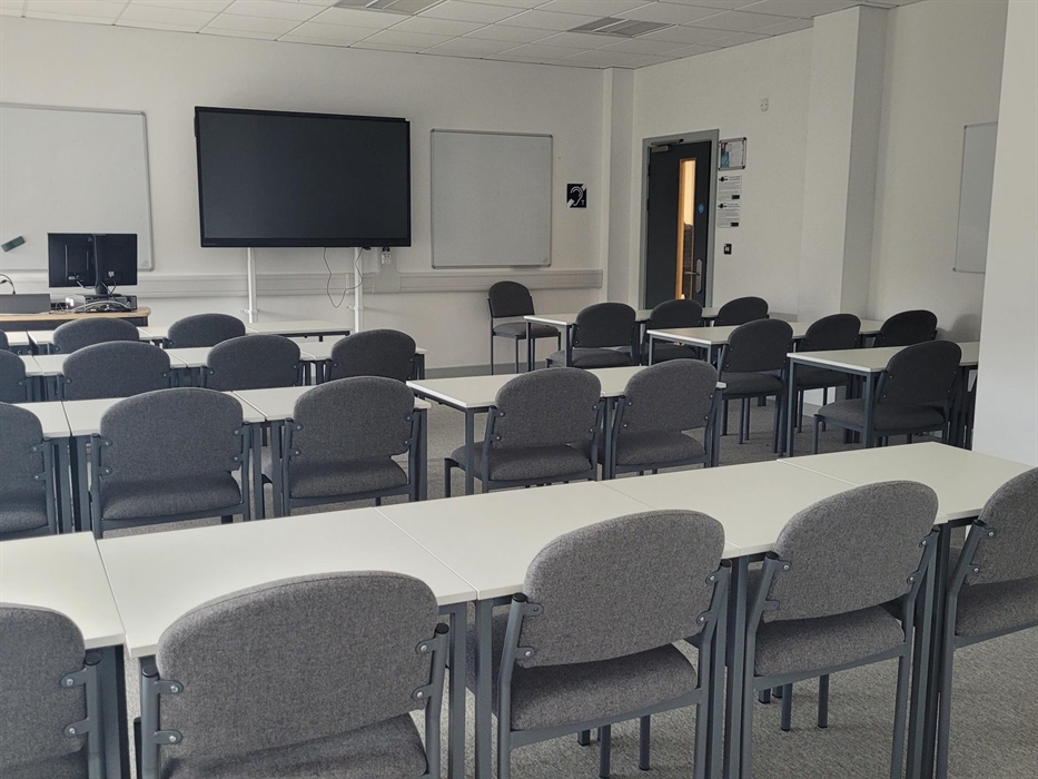 A wide range of classrooms available to hire - equipped with AV equipment.