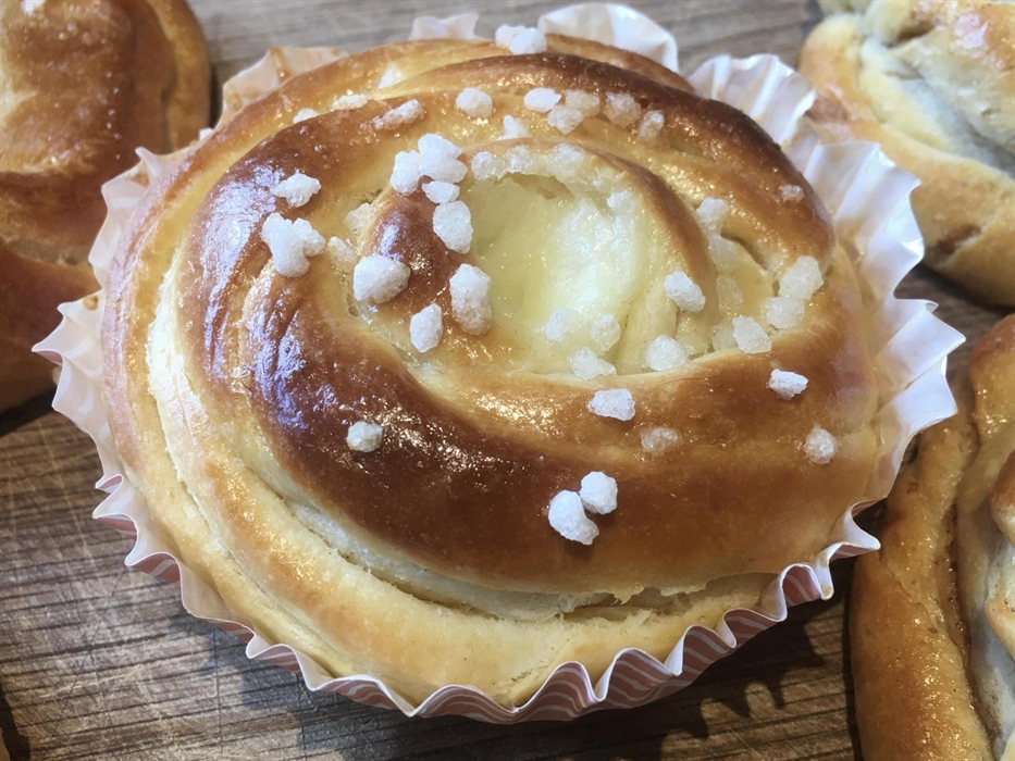 When the winter days are long and dark, the Scandinavians bake sunshine buns to lighten up their days