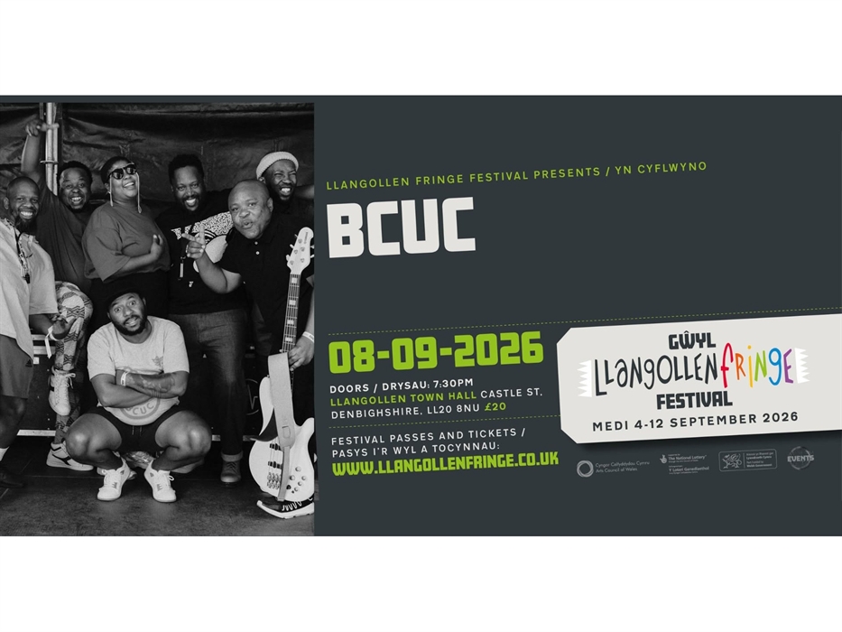 BCUC on Llangollen Fringe Festival banner post