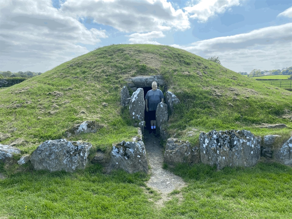 On a visit to Anglesey.