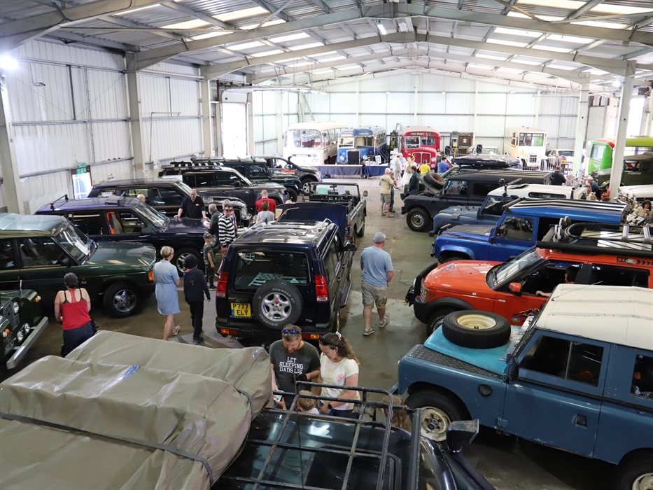 Scores of classic Land Rovers homed in on the museum during the summer of 2023. In their midst a solitary modern day incarnation that attracted just a