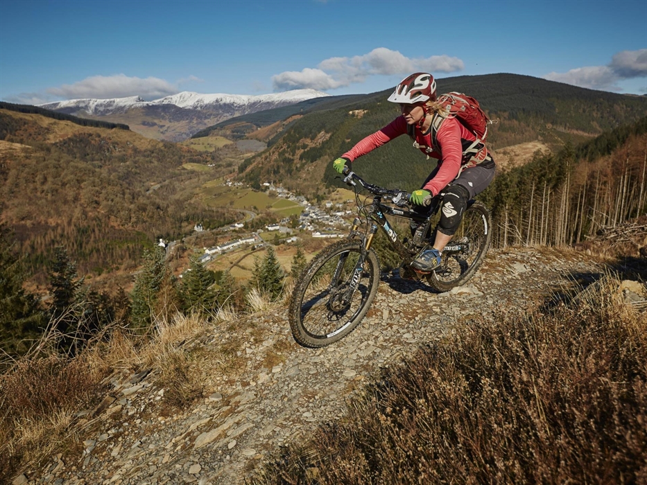 Mountain biking at Ceinws, Dyfi Forest