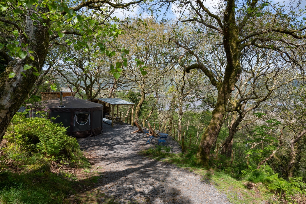 Yurt glamping in Snowdonia
