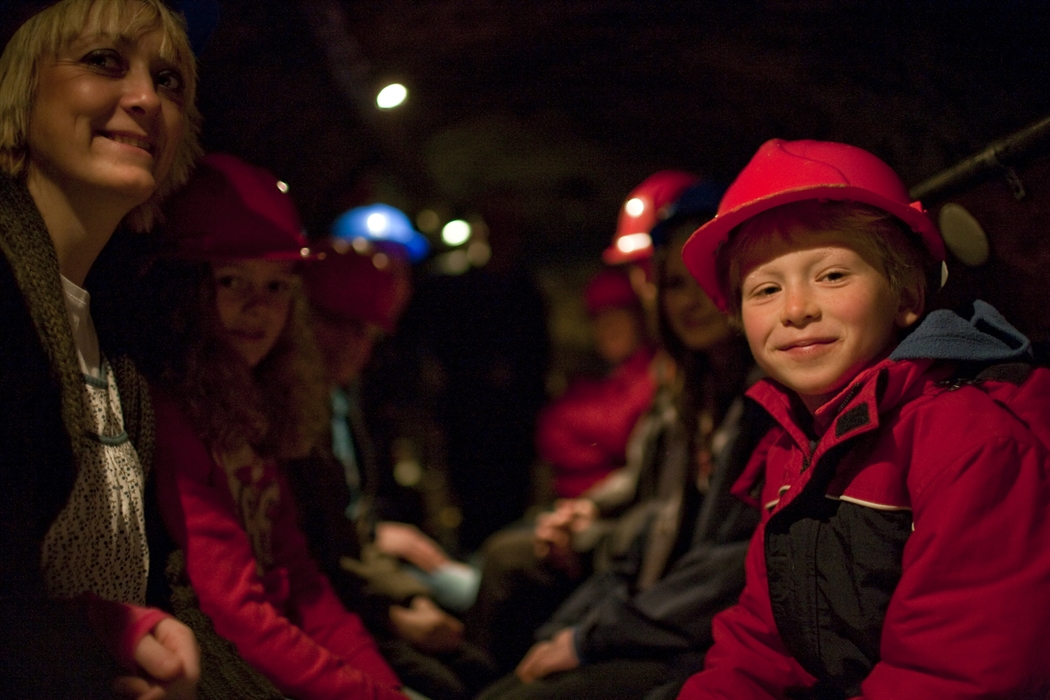 Sailing underground into King Arthur's Labyrinth in Corris
