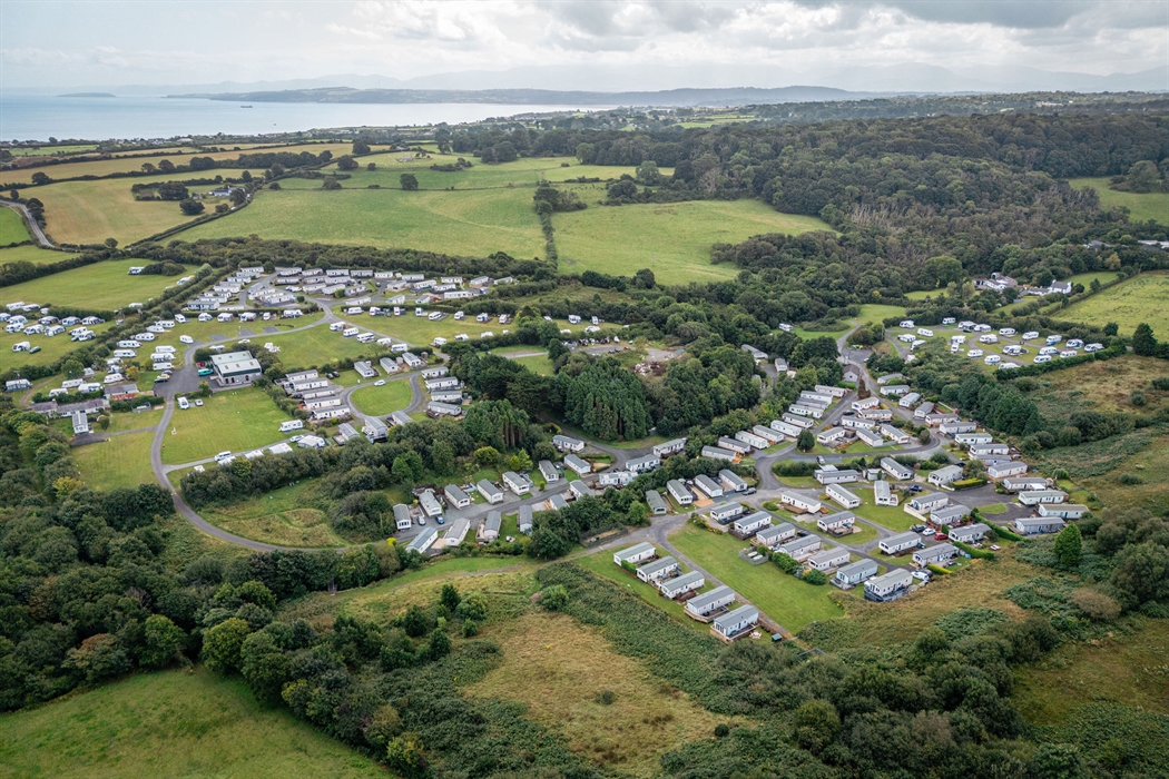 Aerial view of Tyn Rhos