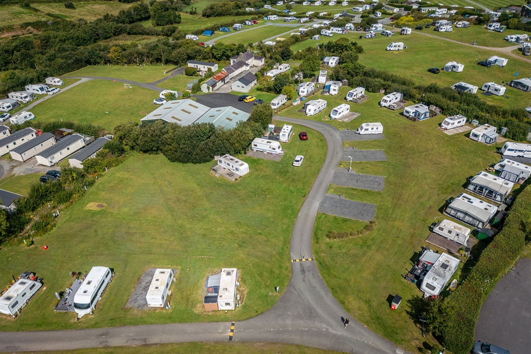 Aerial view of Tyn Rhos