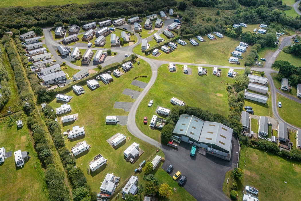 Aerial view of Tyn Rhos