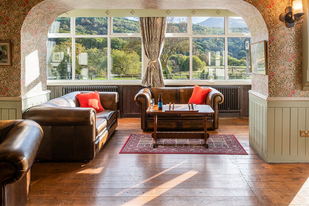 Relax in our Lounge with Mountain views