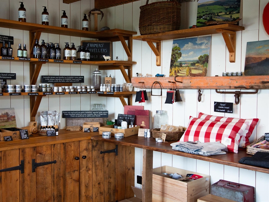 Shop selling our creams and balms produced on the farm