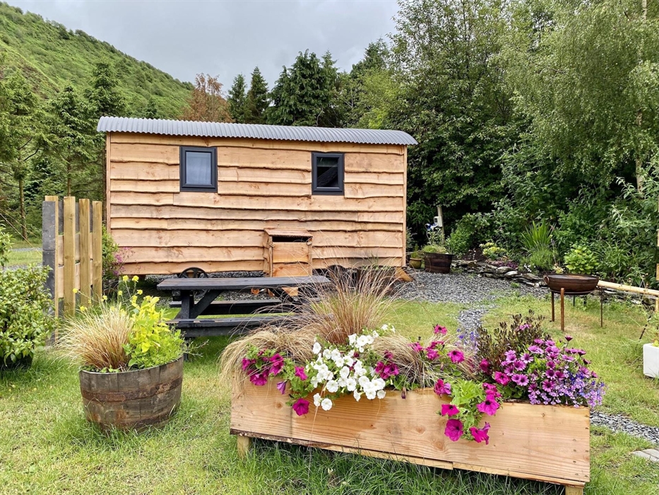 Snowdonia shepherd's hut interior