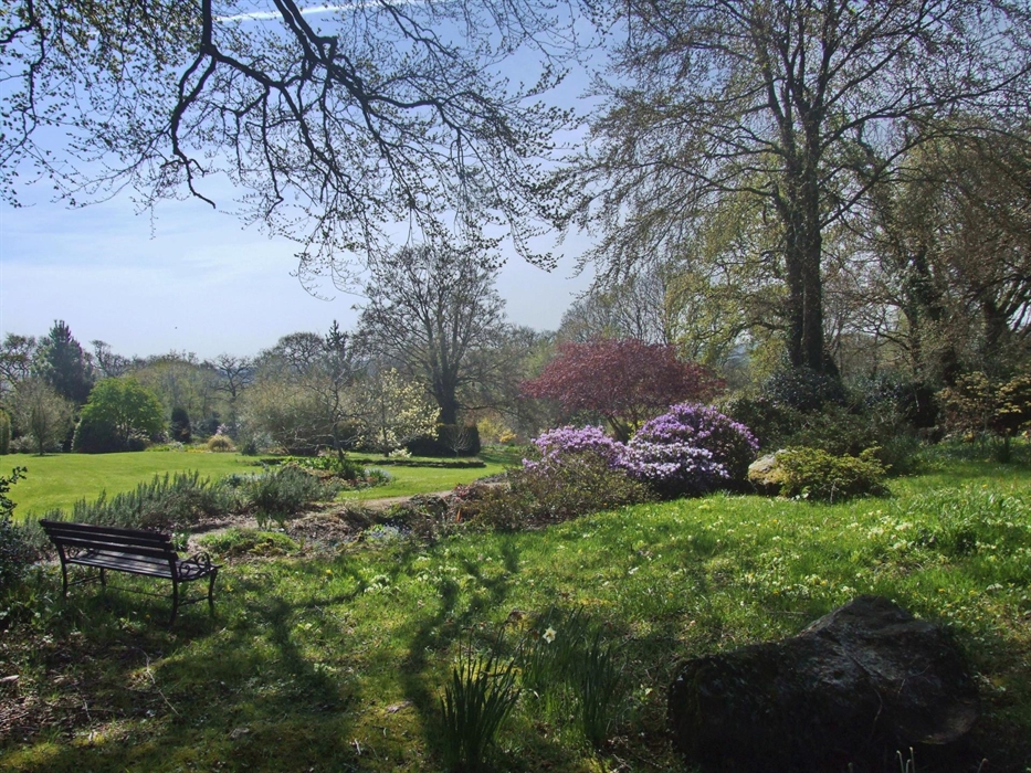 View from the top garden in April
