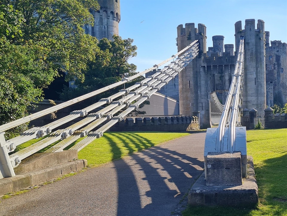 Telford's suspension bridge Conwy tours