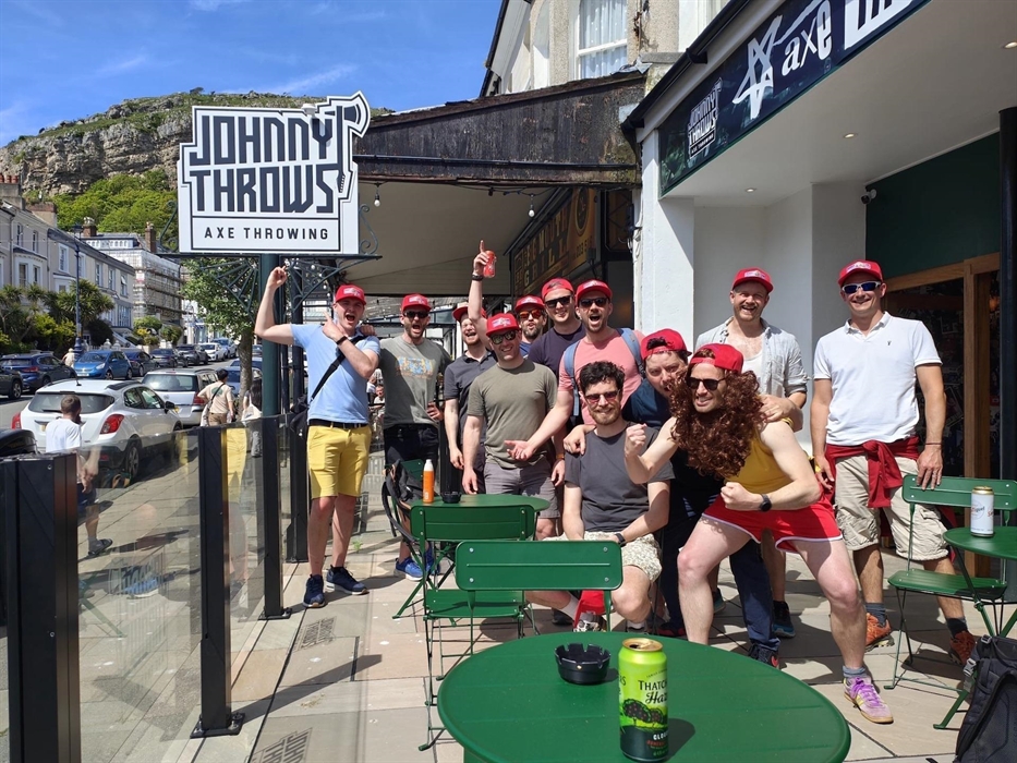 Stag Party at Johnny Throws, Llandudno