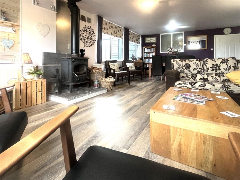 Our comfortable lounge, has a smart TV, wood burner and we provide free wifi. A great place to rest after a great day, walking, mountain biking, kayak