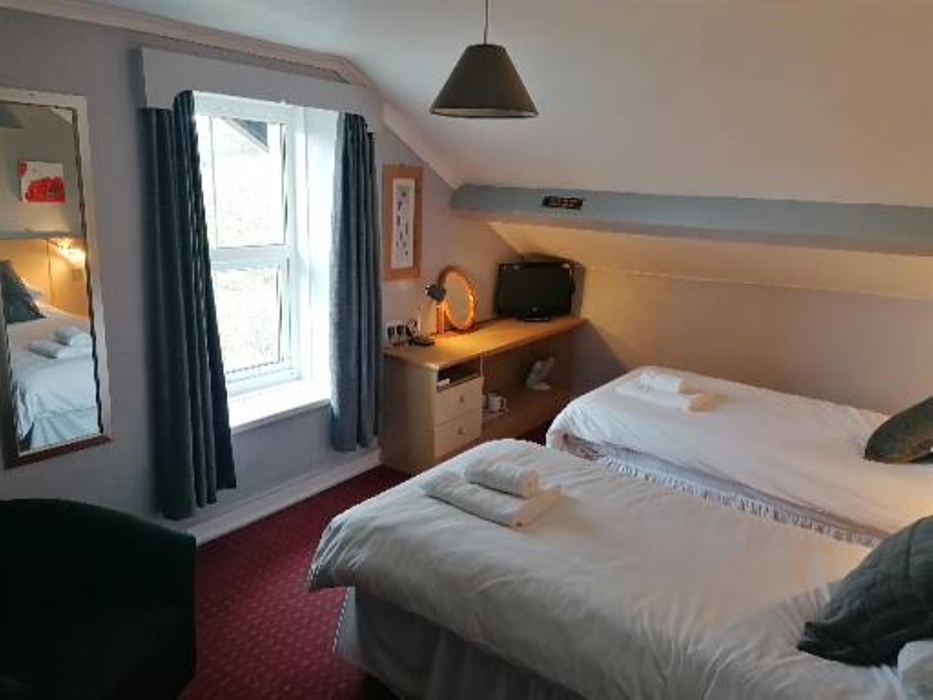 Top floor rooms have a small eve.