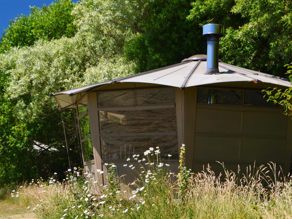 The Cabans. Hide’s three cosy wooden Cabans are individually hand made, tucked between trees, bushes and wildflowers. Each has plenty of space, with i