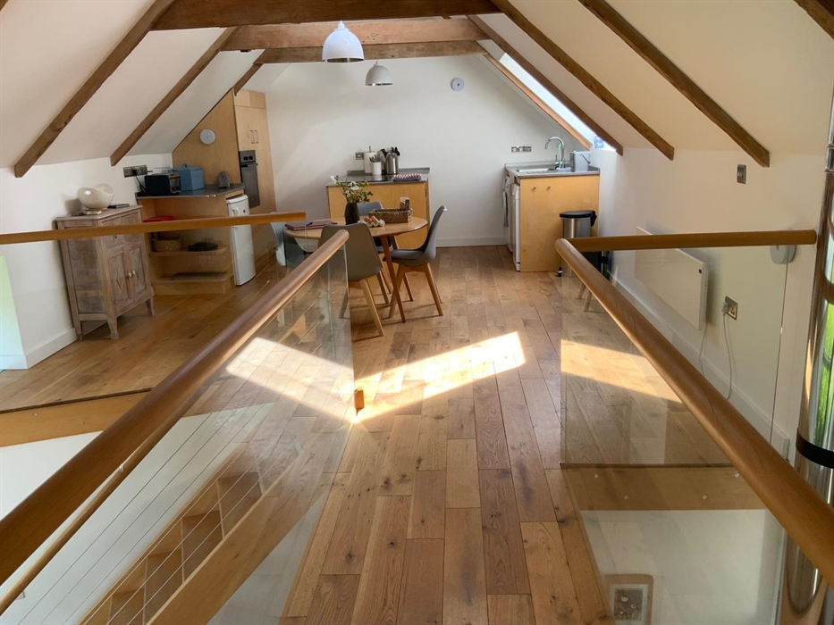 Across the mezzanine walkway