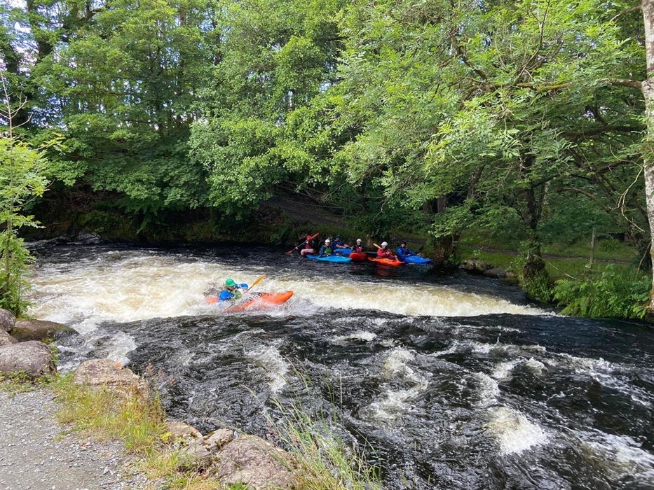 River running along side the site