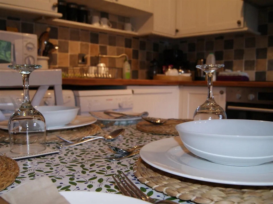 The kitchen is  equipped with: kettle, toaster, hob, full size oven & grill, washing machine, dishwasher, microwave, fridge, small freezer, filter cof