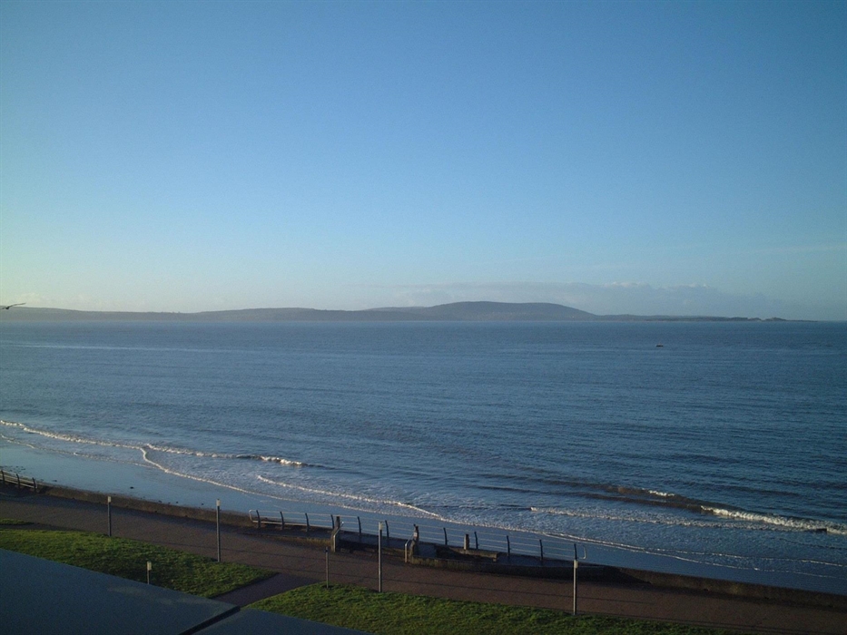 View from the balcony at high tide
