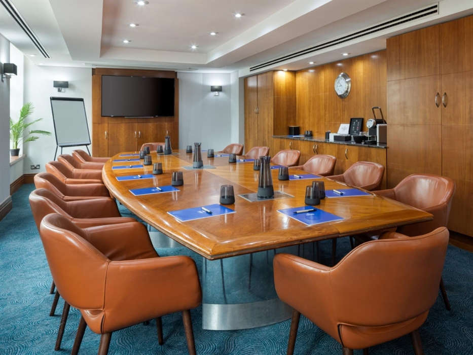 Meeting room in boardroom style