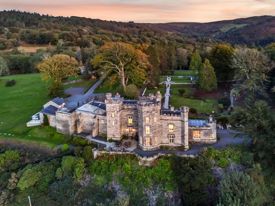The castle at sunset