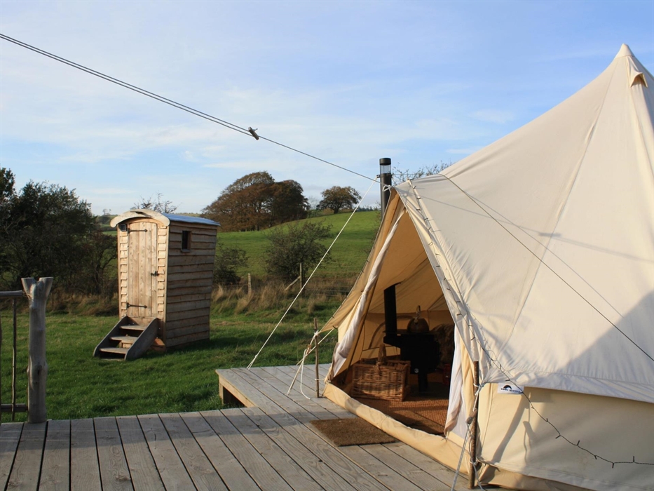 All the tents have cosy log burning stoves