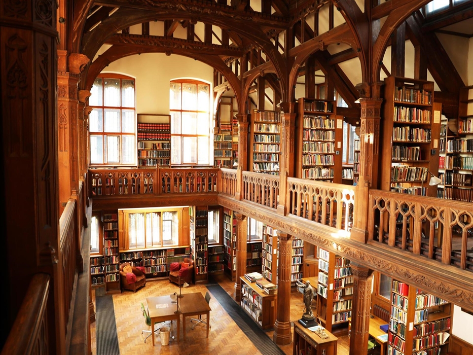 The Theology Room, a silent study space at Gladstone's Library