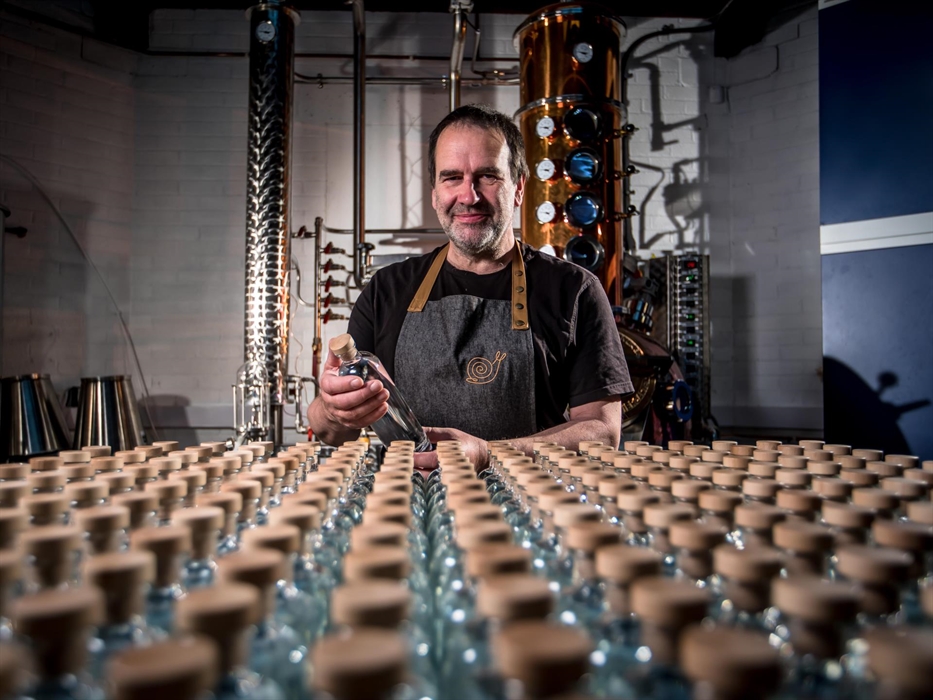 Dyfi Distillery, with its cellar door at the Corris Craft Centre, create fabulous award winning gins filled with locally foraged botanicals from the D