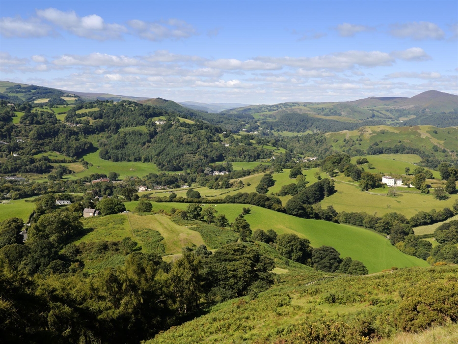 Views near Dinas Bran on Offa's Dyke