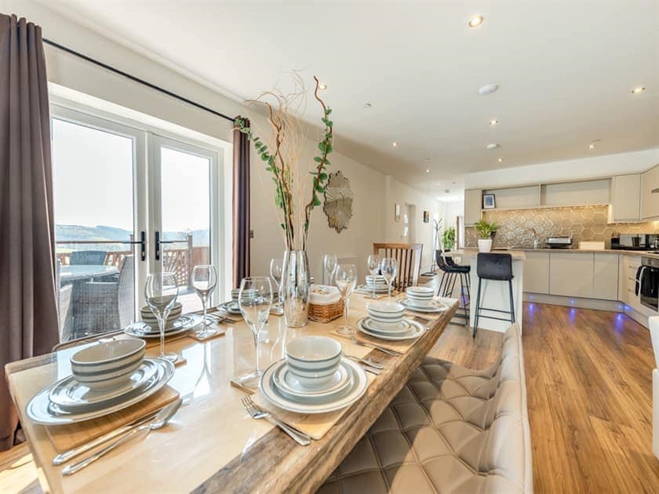 Dining area and kitchen