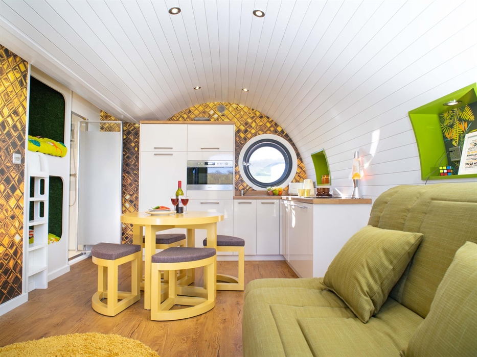 Lets Glamp Retro Luxury Glamping in West Wales - Queen interior