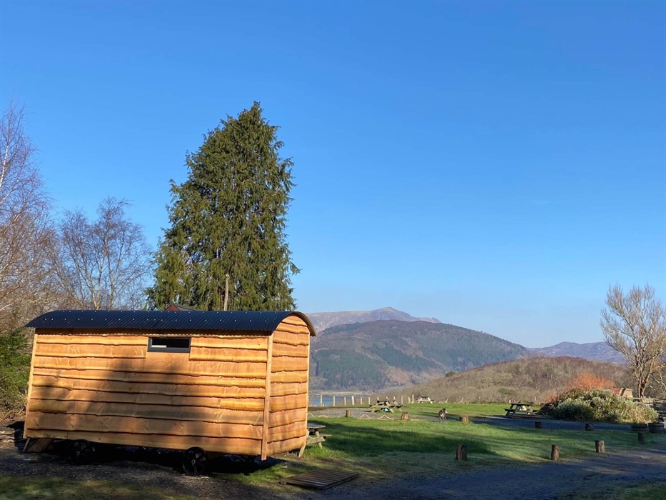Snowdonia shepherd's hut interior