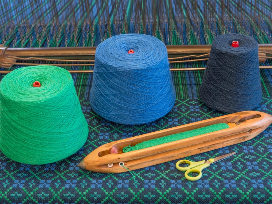 Welsh tapestry woven on site