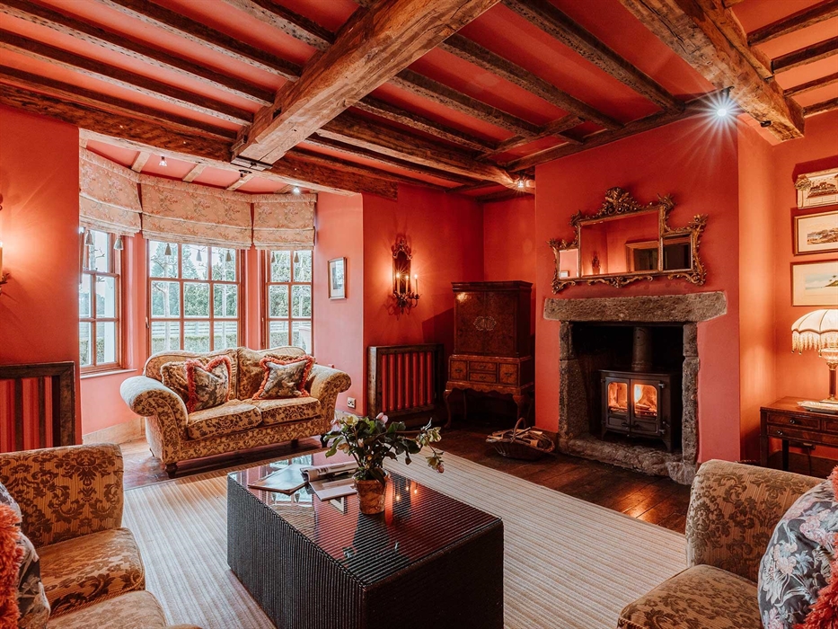 The Bottom Lounge - complete with log burner for a cosy evening