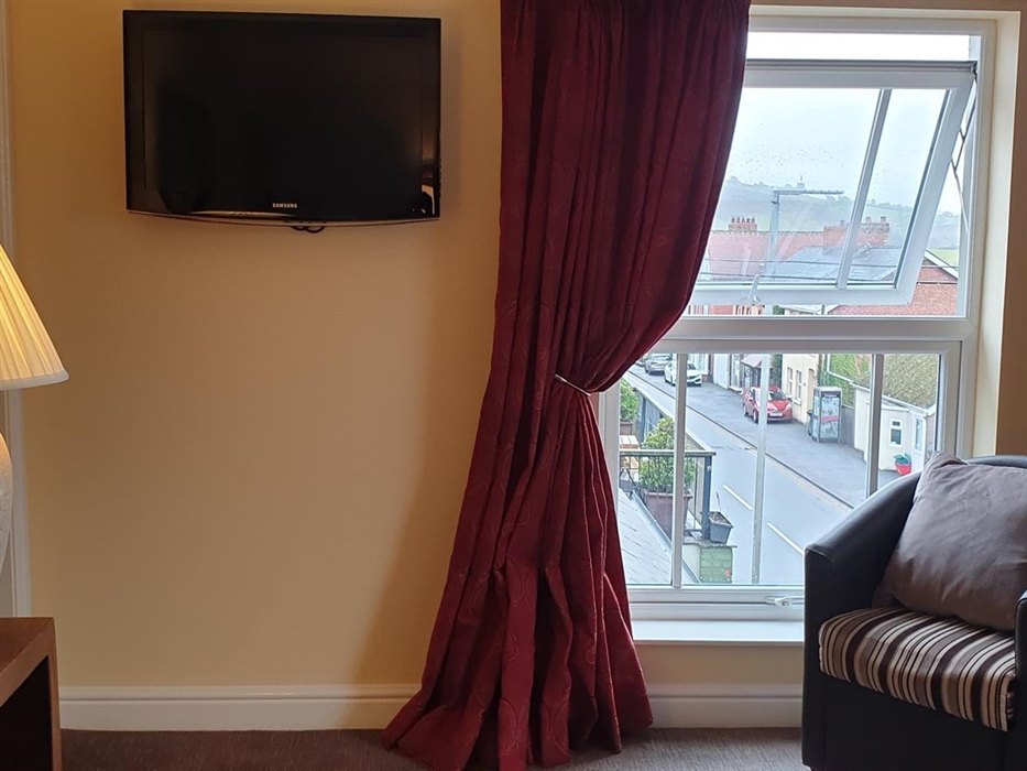 Lovely views over the village and hills beyond