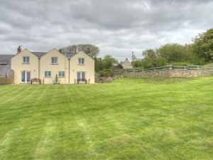 Rear area grass and patio