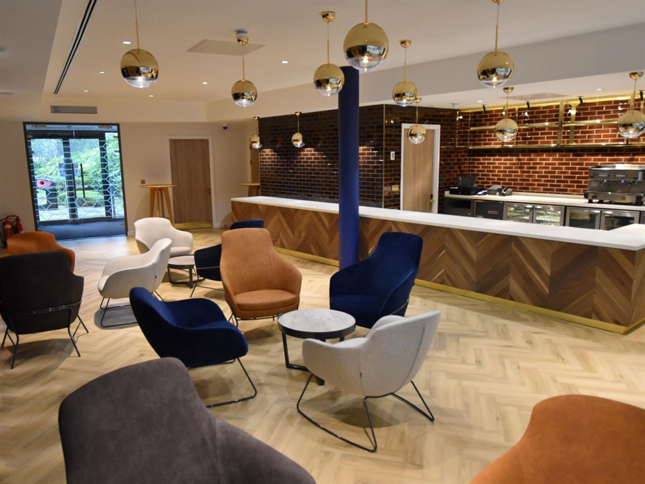 Hospitality Suite Lounge is hired as part of the Hospitality Suite. Catering can be served in this area.