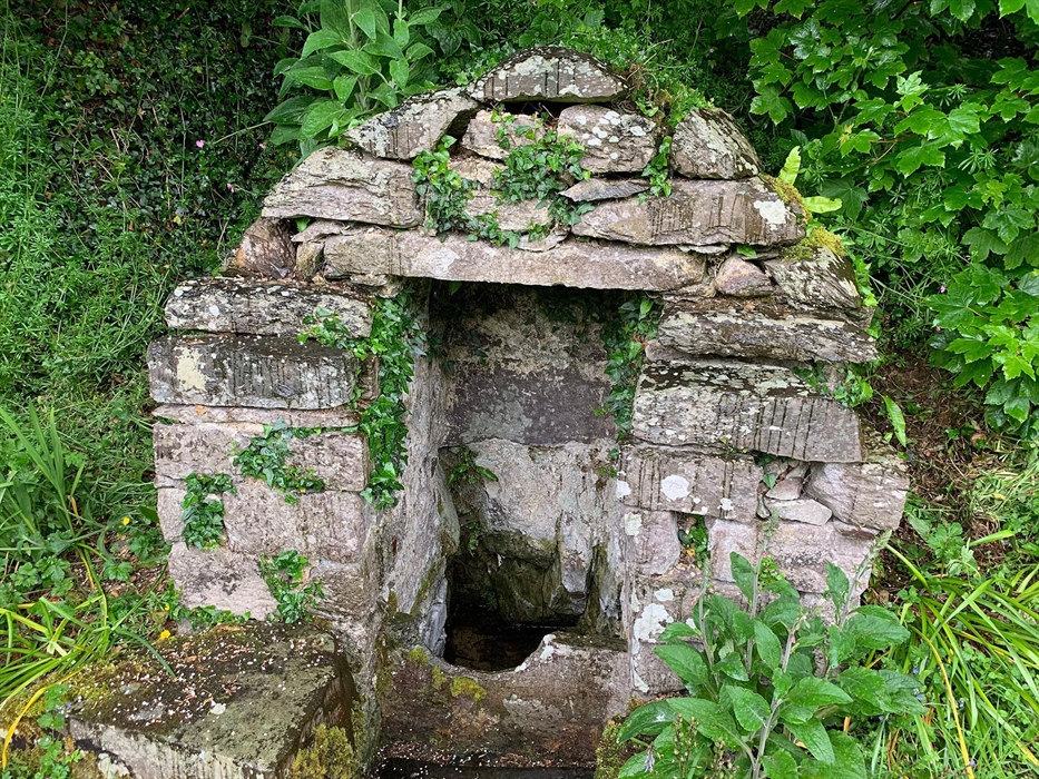 Well head at Nine Wells in Pembrokeshire.