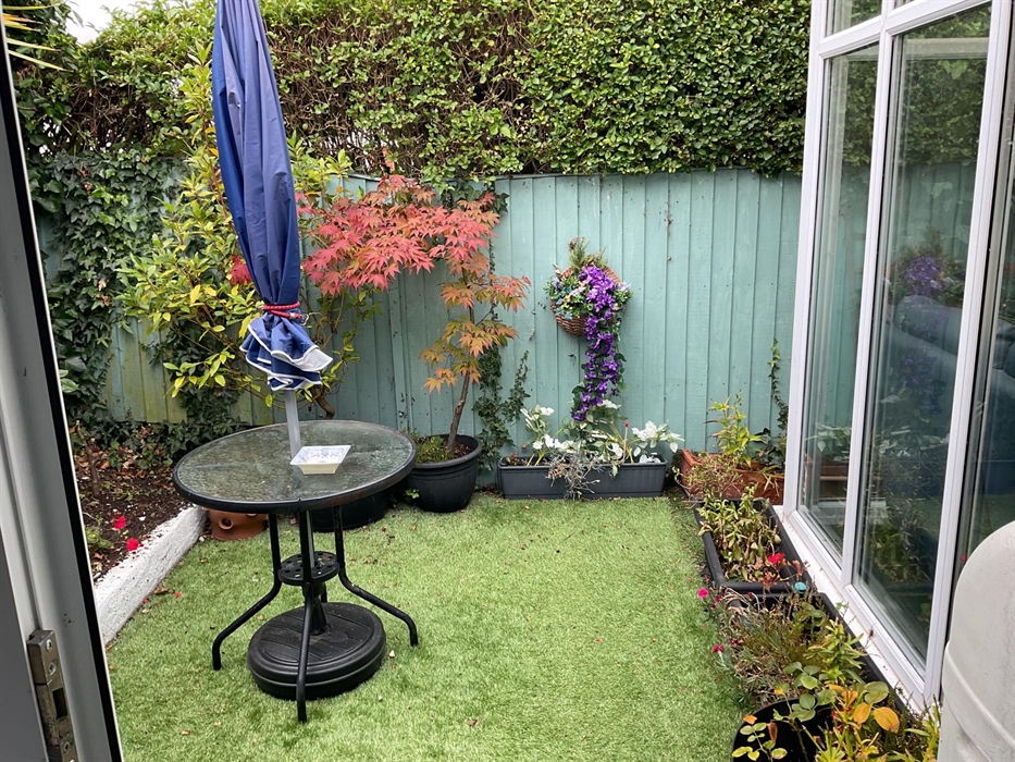Small rear garden enclosed