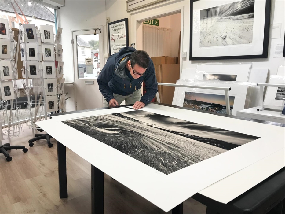 Glyn Preparing a Limited Edition A0 print