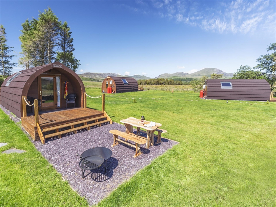 Three Luxury Glamping Pods based on a working farm.