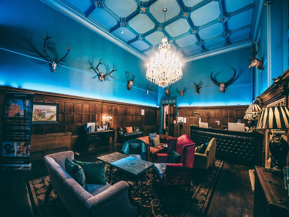 A warm welcome guaranteed when our guests check in at Ruthin Castle