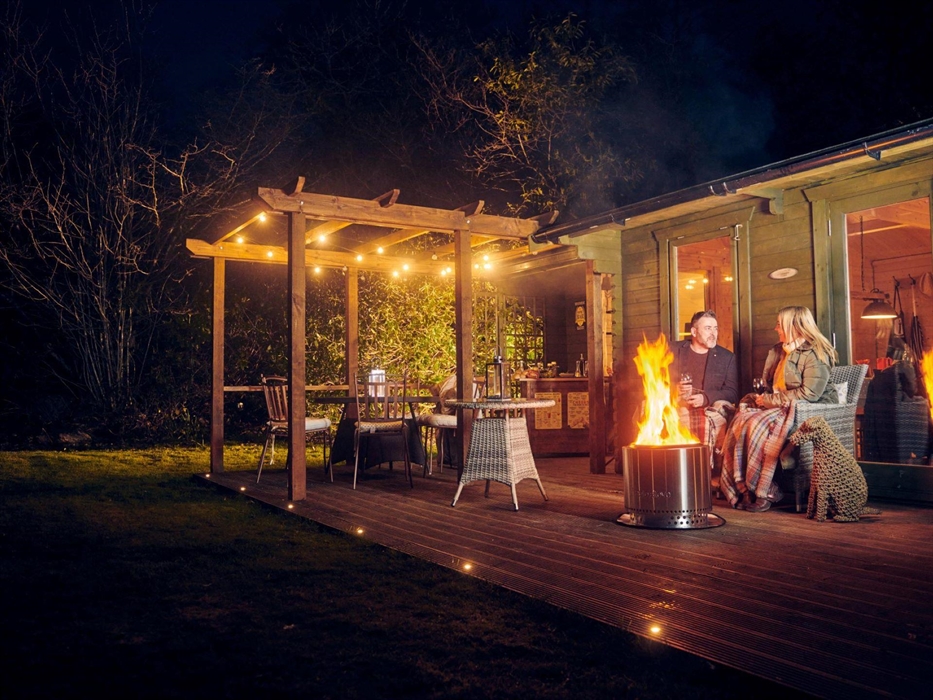 The Stargzer Log Cabin Dining Experience is an all weather option in the grounds of Glangwili Mansion Luxury B&B. It is an add on dining option, exclu