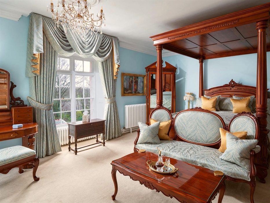 The Princess Margaret Junior Suite at romantic hotel 5* Plas Dinas Country House, North Wales