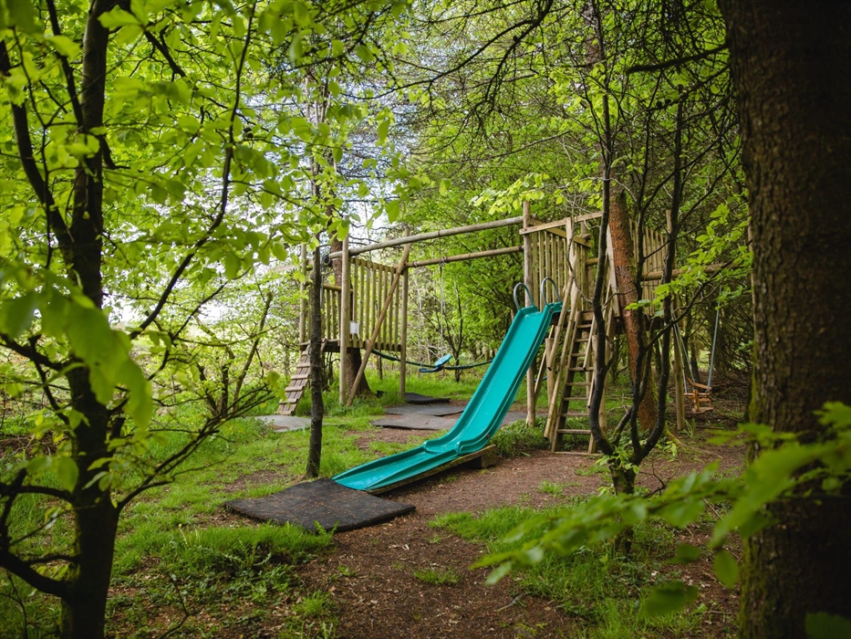 We have a park for children and also encourage den building in the woods!