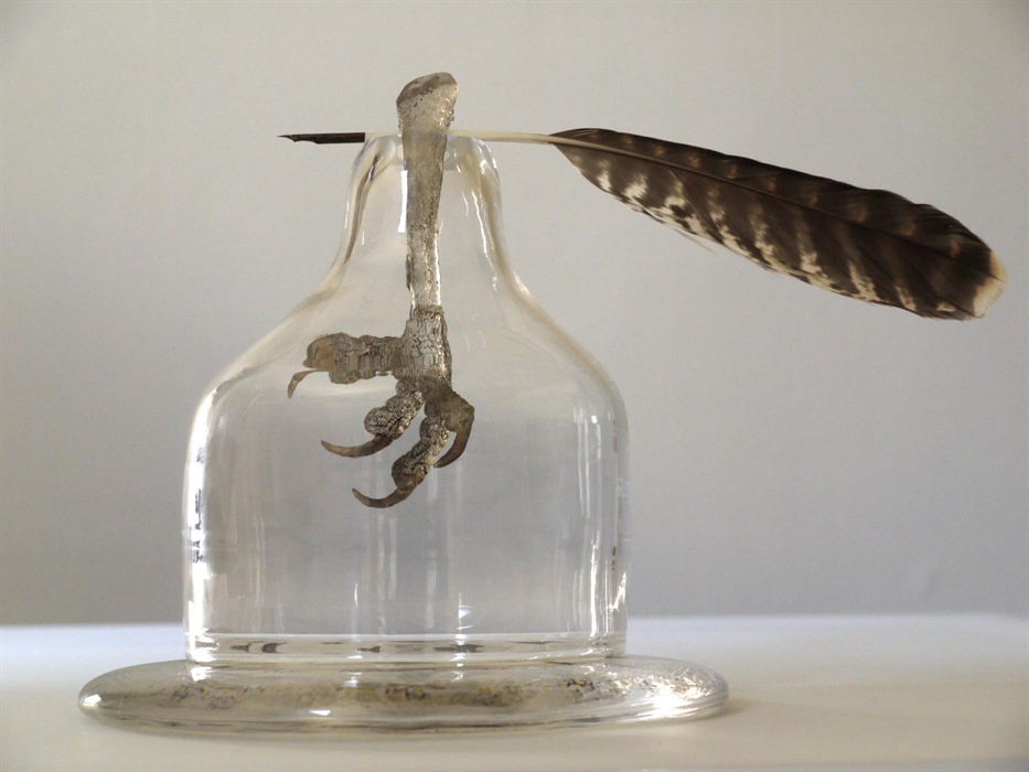 Her House is Air - blown, cast, painted glass