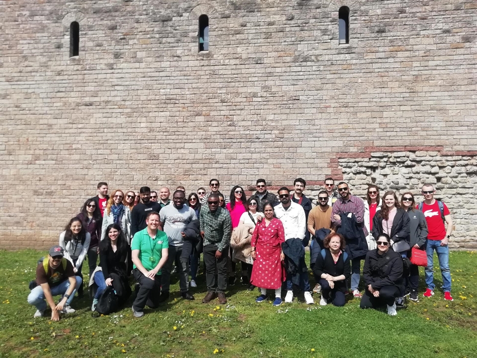 Cardiff walking tour outside Cardiff Castle