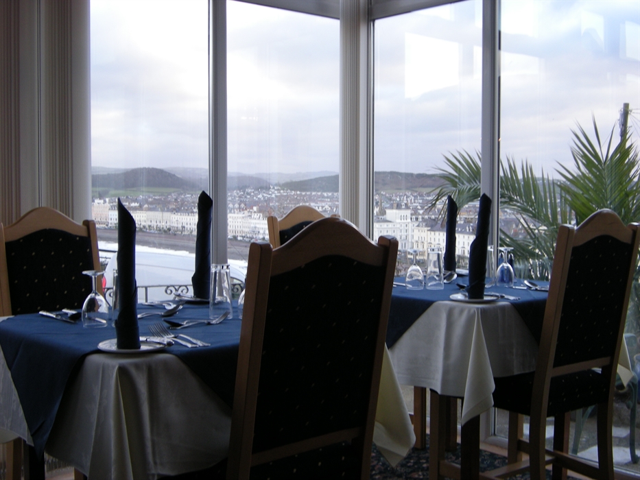 Hotel restaurant with sea view