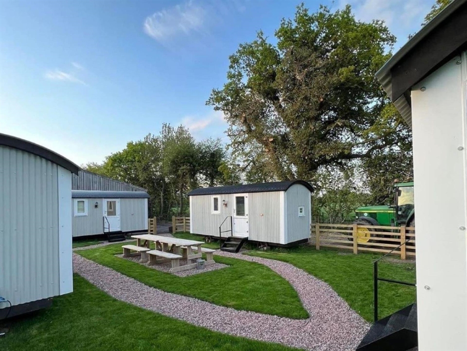 Handcrafted huts sleeping up to 16 guests.